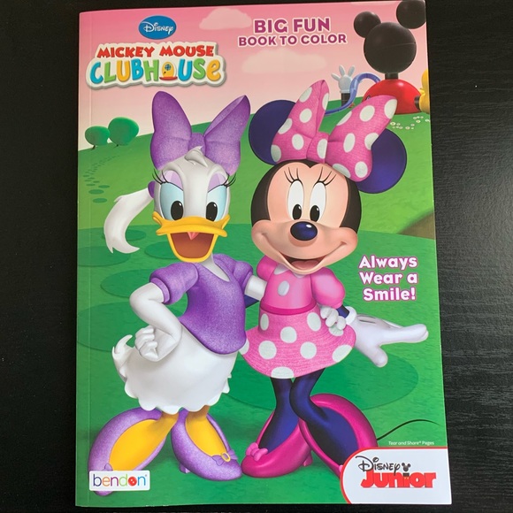 🍒🍒 Disney Mickey Mouse Club House Coloring Book - Picture 1 of 6